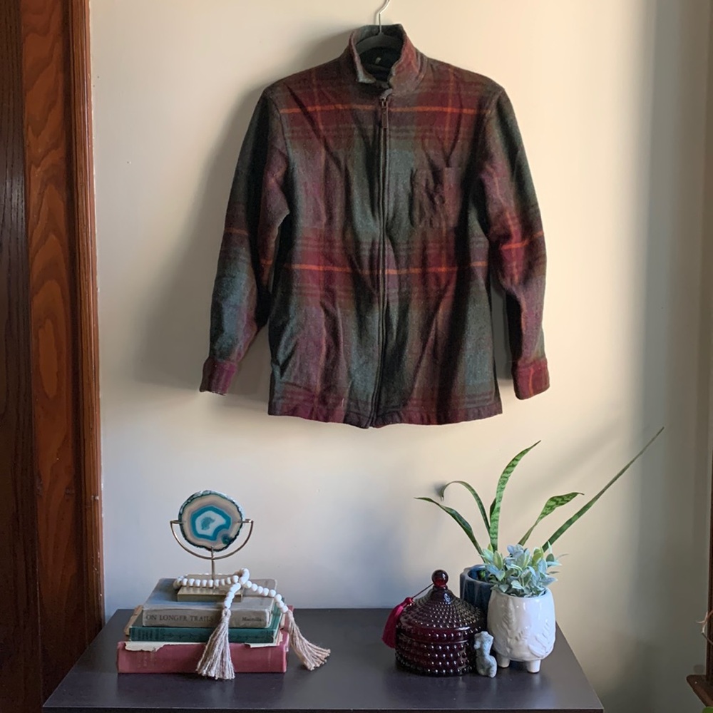 Beautiful Plaid Ralph Lauren Zip Up Jacket